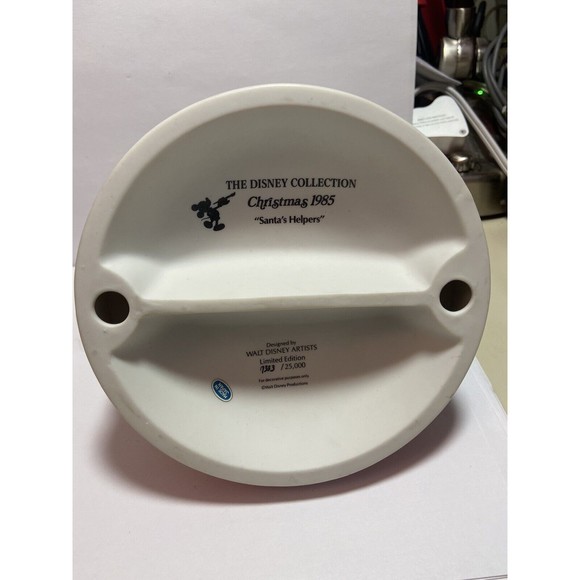 Vintage Disney Collection Christmas 1985 Porcelain "Santa's Helpers"  Figurine - Picture 5 of 7